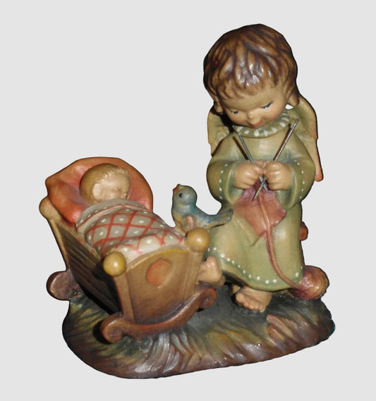 Anri Ghost Juan Ferrandiz 1969 Prototype Rock-A-Bye Angel Signed Ulrich Bernardi Wood Carving