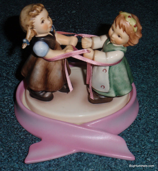 Joy Of Hope Goebel Hummel Figurine 2252 Girls Dancing with Pink Ribbon TMK8