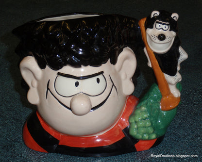 "Dennis & Gnasher" Royal Doulton Character Jug D7005 - The Beano Comic Duo