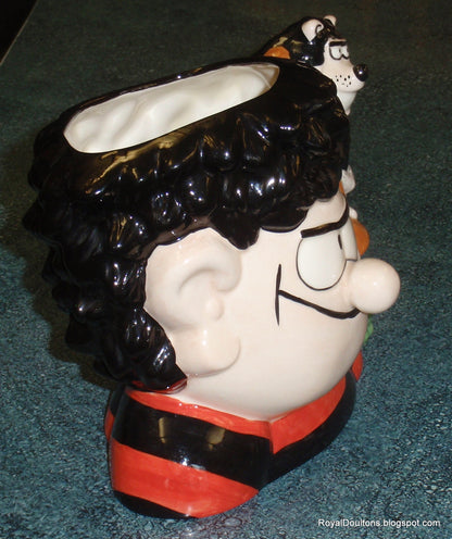 "Dennis & Gnasher" Royal Doulton Character Jug D7005 - The Beano Comic Duo