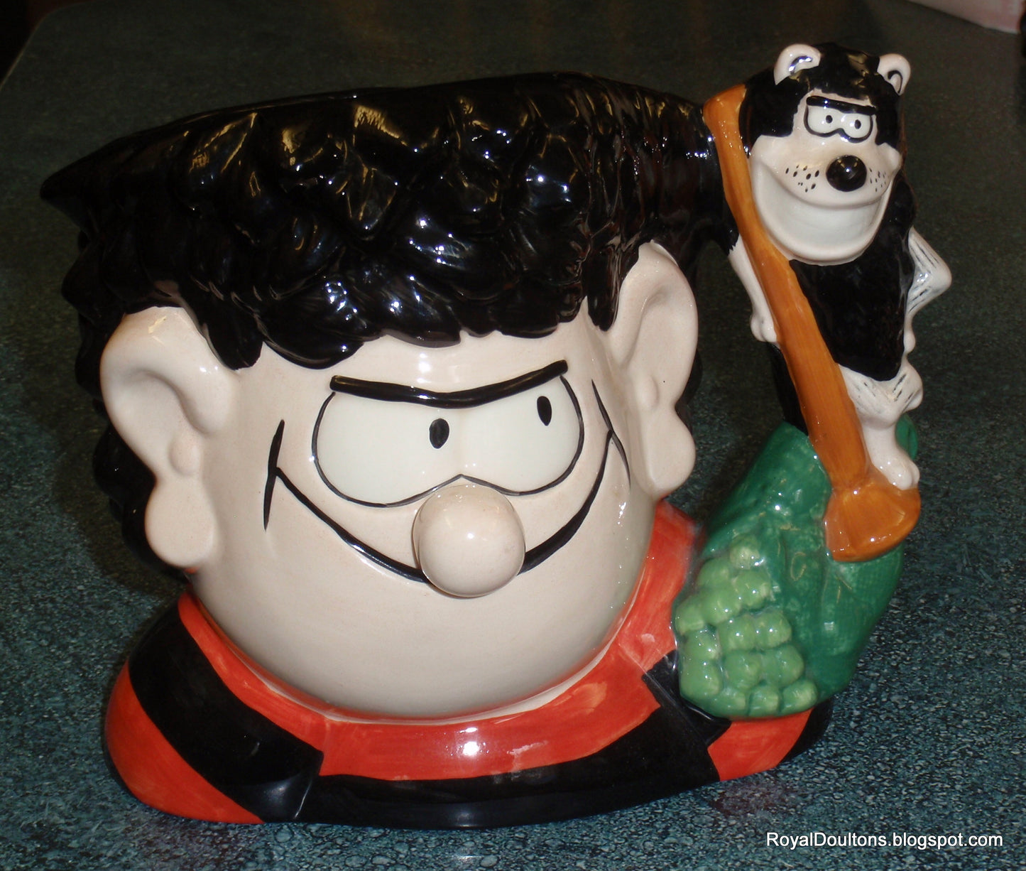 "Dennis & Gnasher" Royal Doulton Character Jug D7005 - The Beano Comic Duo