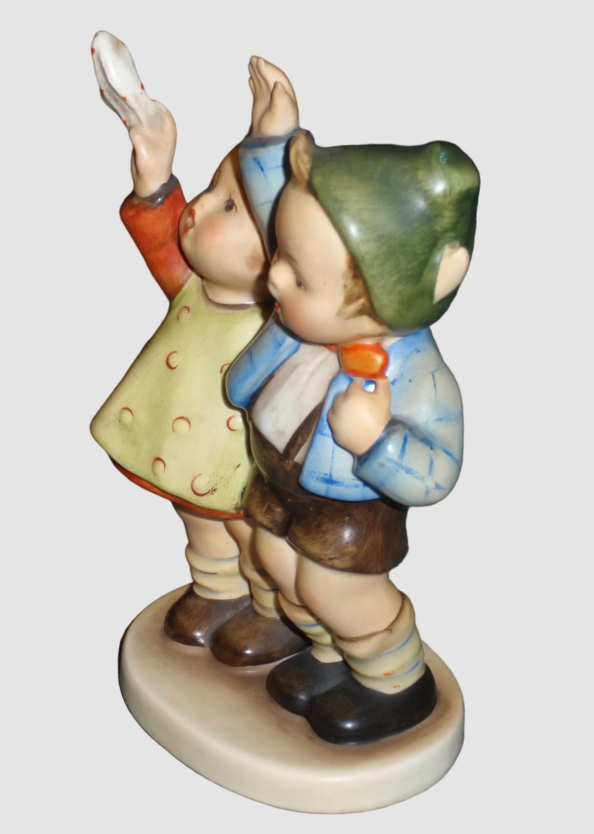 "Auf Wiedersehen" Goebel Hummel Figurine #153/0 - Ultra Rare Green Hat Variation TMK2 (5.25")