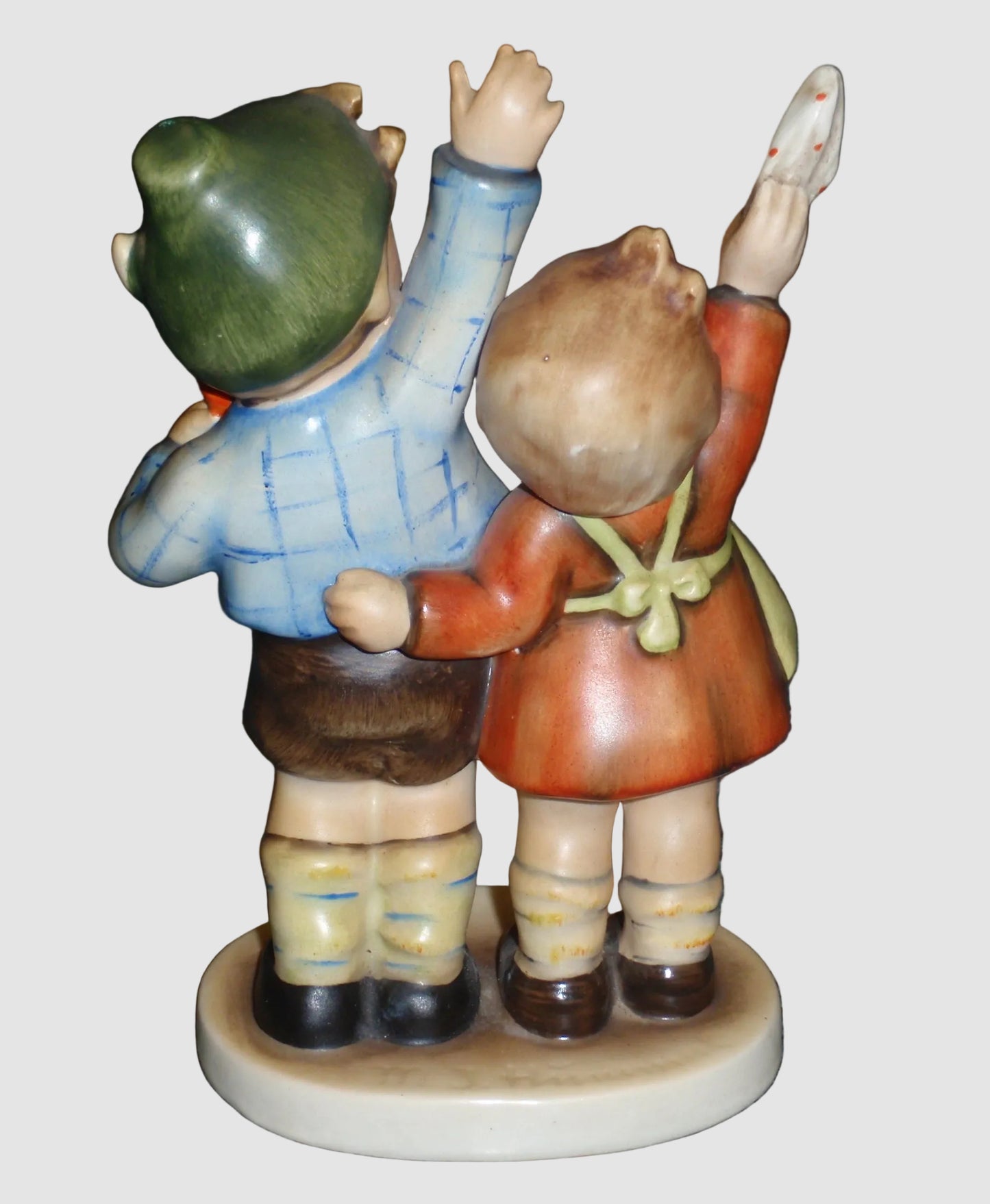 "Auf Wiedersehen" Goebel Hummel Figurine #153/0 - Ultra Rare Green Hat Variation TMK2 (5.25")