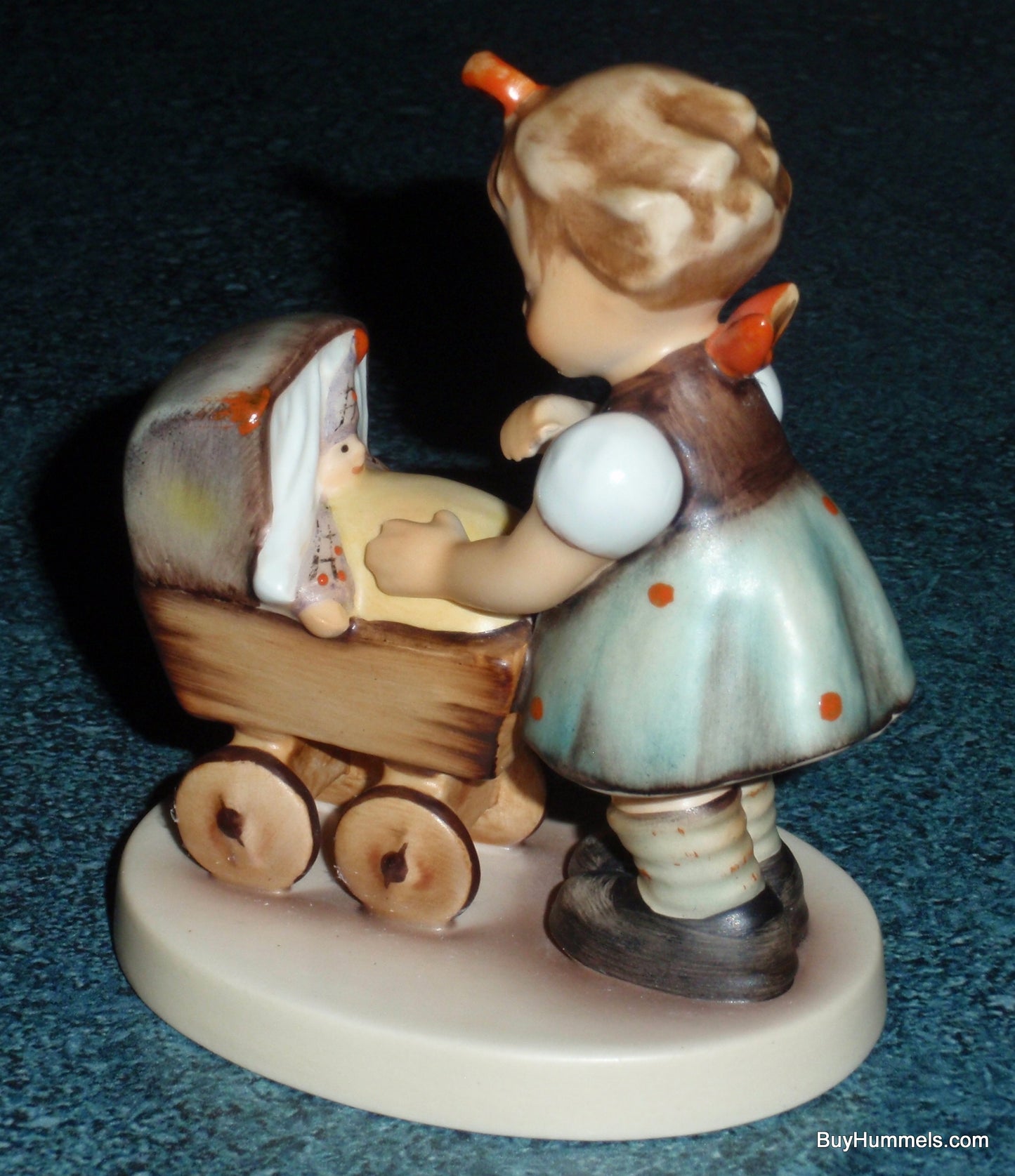 "Morning Stroll" Goebel Hummel Figurine #375 3/0 - Little Girl With Baby Carriage!