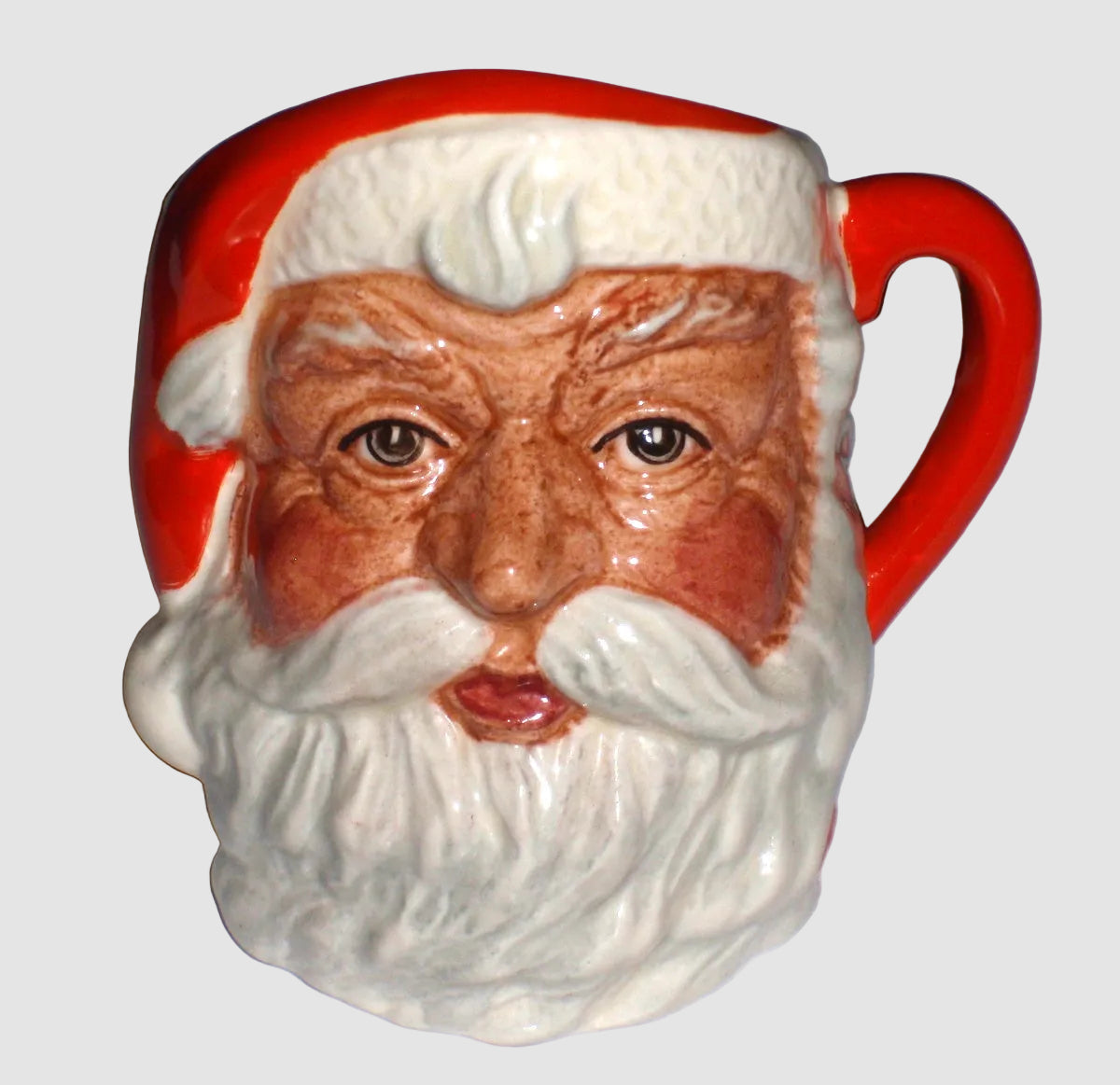 Royal Doulton Santa Claus Mini Character Jug D6706 Father Christmas Holiday Rare Vintage England Bone China