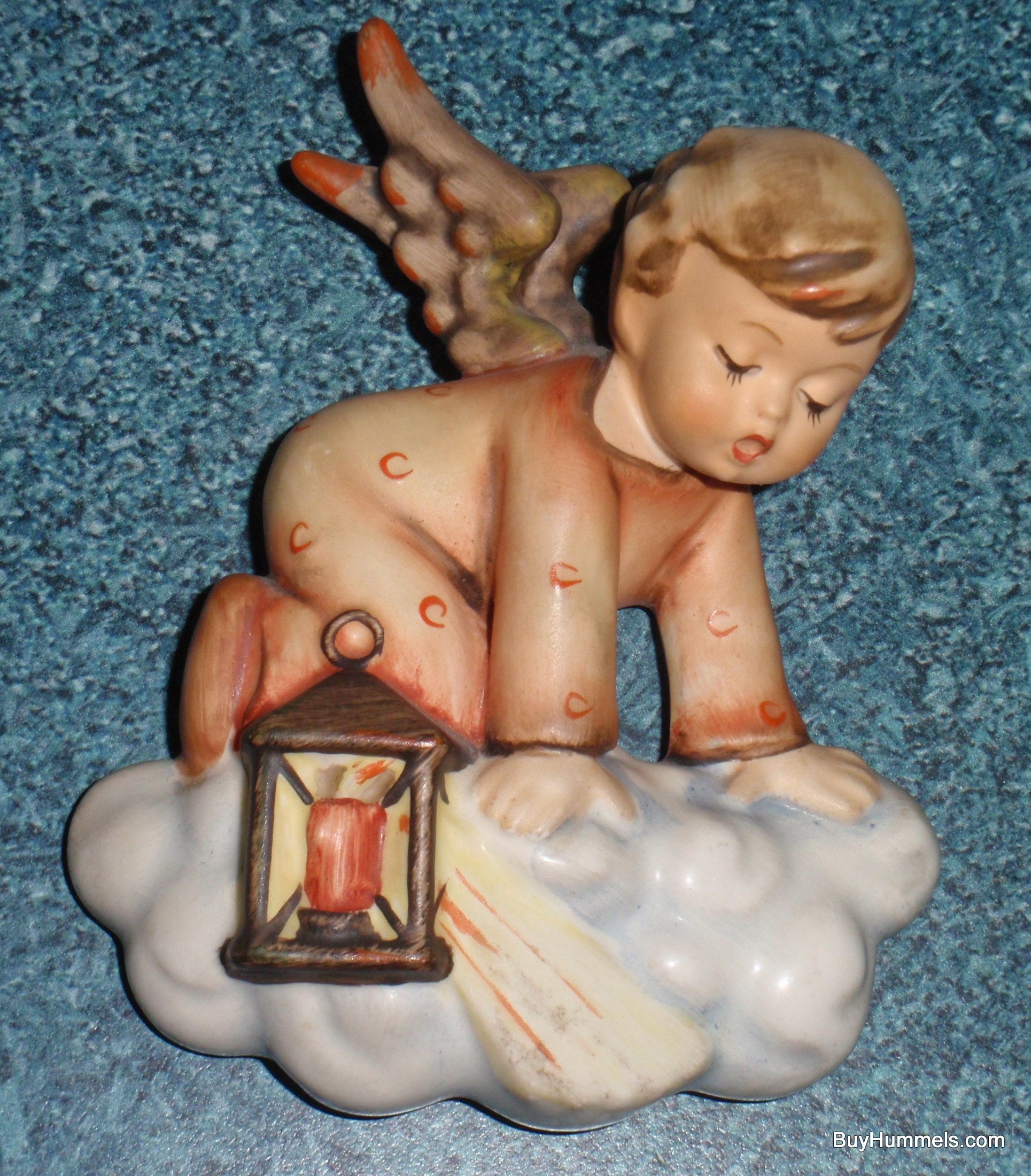 Goebel Hummel Searching Angel Wall Plaque 310 Cloud Lantern Vintage