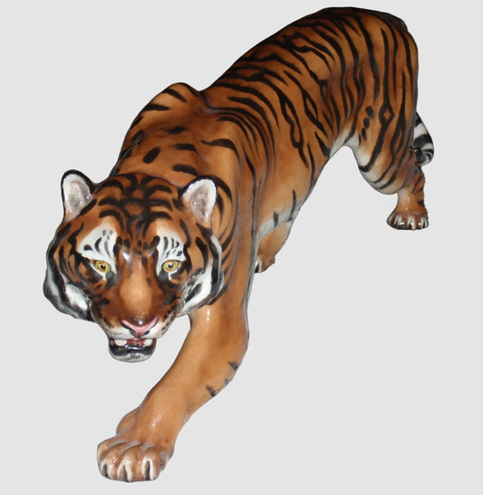 Royal Doulton Stalking Tiger Figurine HN2646 Large Bengal Wildlife Vintage England Fine Porcelain
