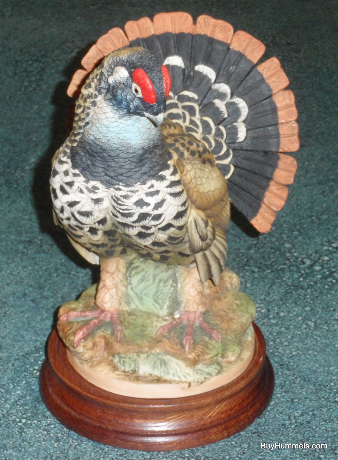 Andrea By Sadek Spruce Grouse Porcelain Bird Figurine 5745 With Base - GIFT!