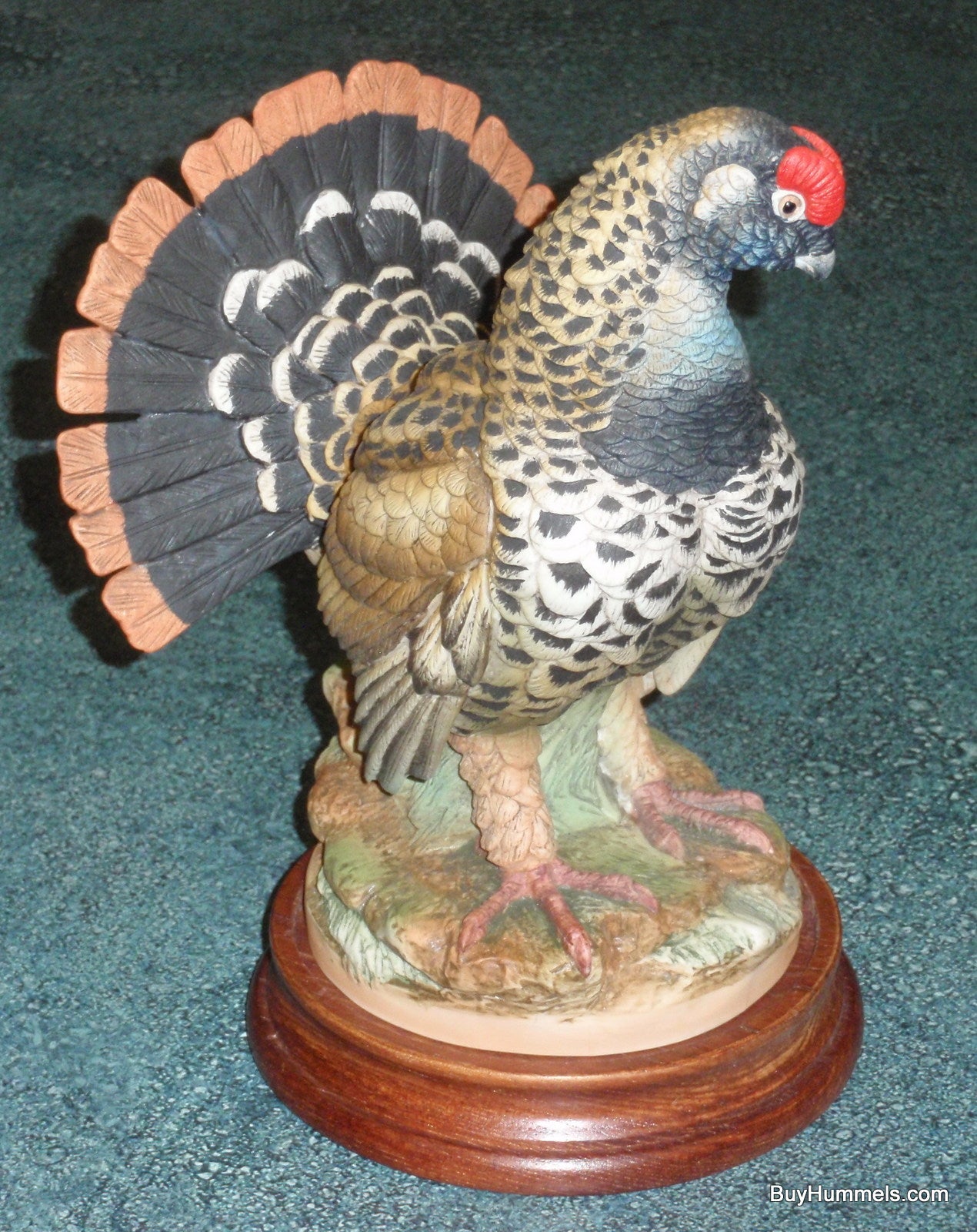 Andrea By Sadek Spruce Grouse Porcelain Bird Figurine 5745 With Base - GIFT!