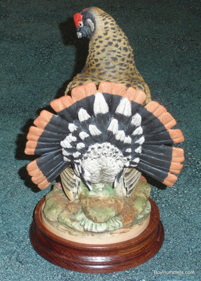 Andrea By Sadek Spruce Grouse Porcelain Bird Figurine 5745 With Base - GIFT!