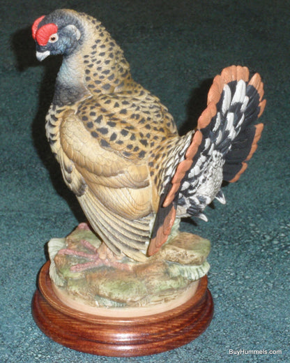 Andrea By Sadek Spruce Grouse Porcelain Bird Figurine 5745 With Base - GIFT!