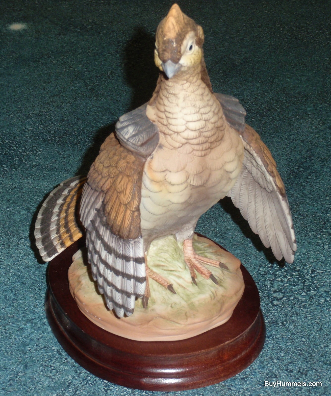 Andrea by Sadek Porcelain Ruffed Grouse Bird Figurine #5746 With Base - GIFT!