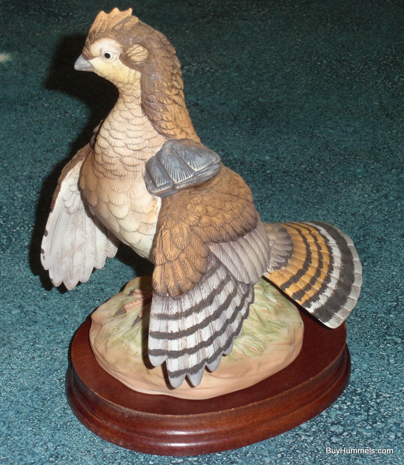 Andrea by Sadek Porcelain Ruffed Grouse Bird Figurine #5746 With Base - GIFT!