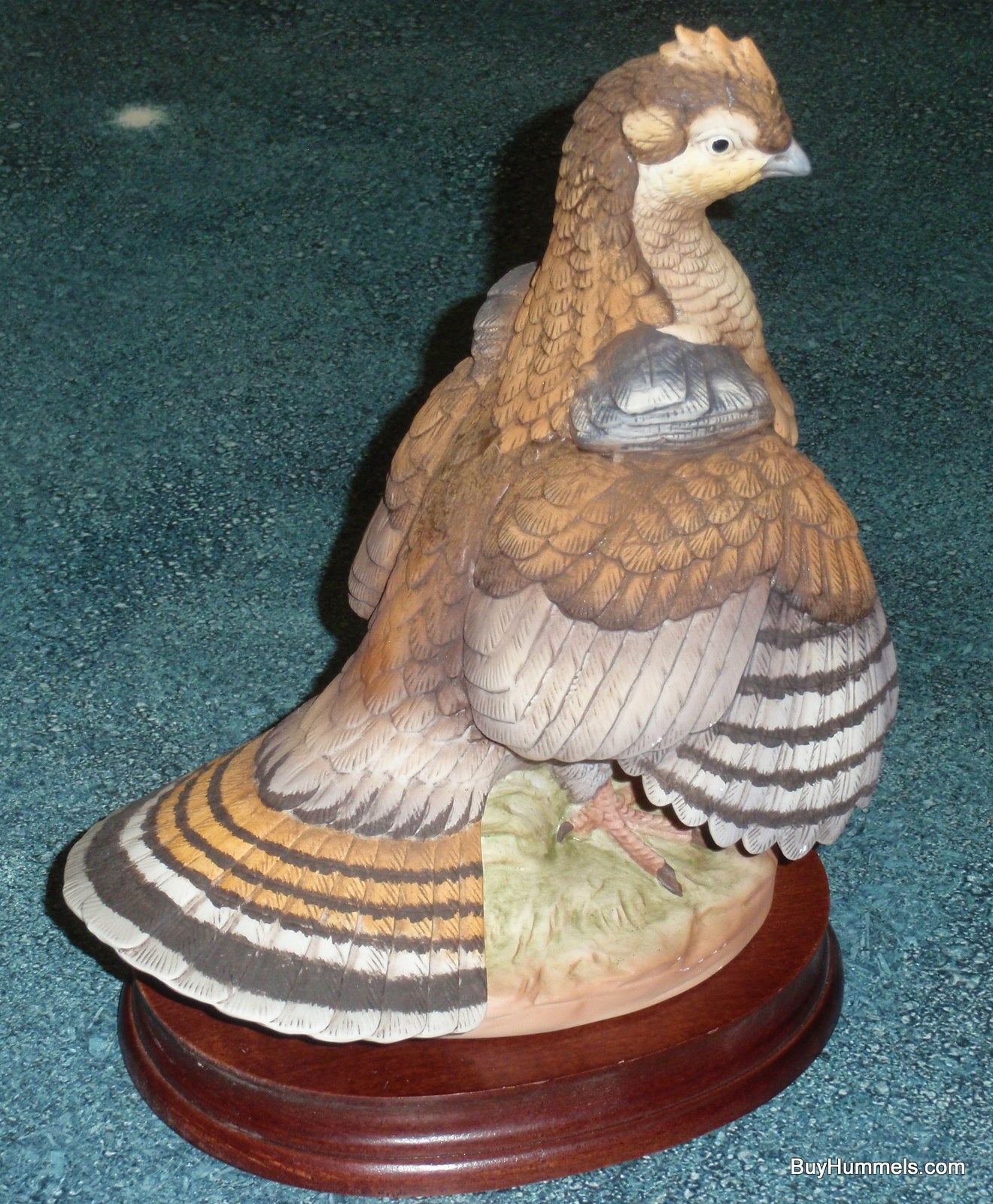 Andrea by Sadek Porcelain Ruffed Grouse Bird Figurine #5746 With Base - GIFT!