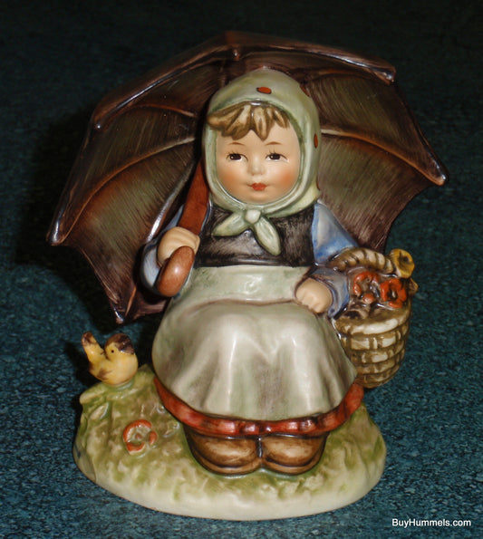 Goebel Hummel Figurine "Smiling Through" #408 TMK6 Girl Under Umbrella - GIFT!