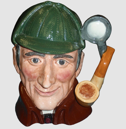 Royal Doulton The Sleuth Large Character Toby Jug D6631 Pipe Magnifying Glass