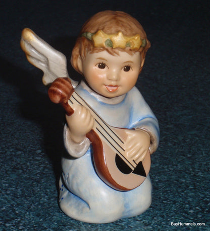 Goebel Hummel Figurine #2230/L Angela - Nativity Angel Playing Lute - TMK8 Trademark - 3.25 Inches Tall - Excellent Condition