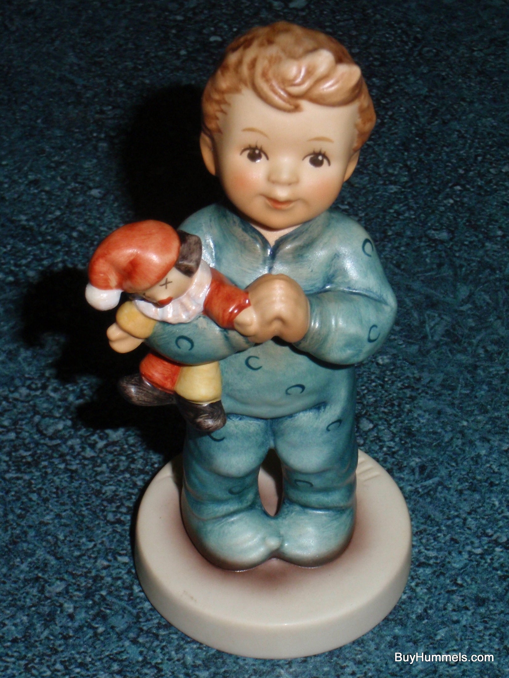 Goebel Hummel A Prayer For Everyone #2318/B - Boy with Teddy Bear Praying - Marion Huschka Master Sculptor - TMK9 Trademark