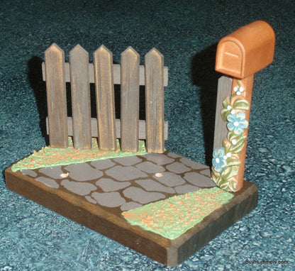 ANRI Wood Carved Scene #33506 For "BASHFUL" BOY & "KISS ME" FIGURINES With Box!