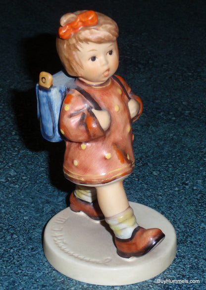 "The Kindergartner" Hummel Figurine #467 TMK6 - Little Girl On The Way To Kindergarten!