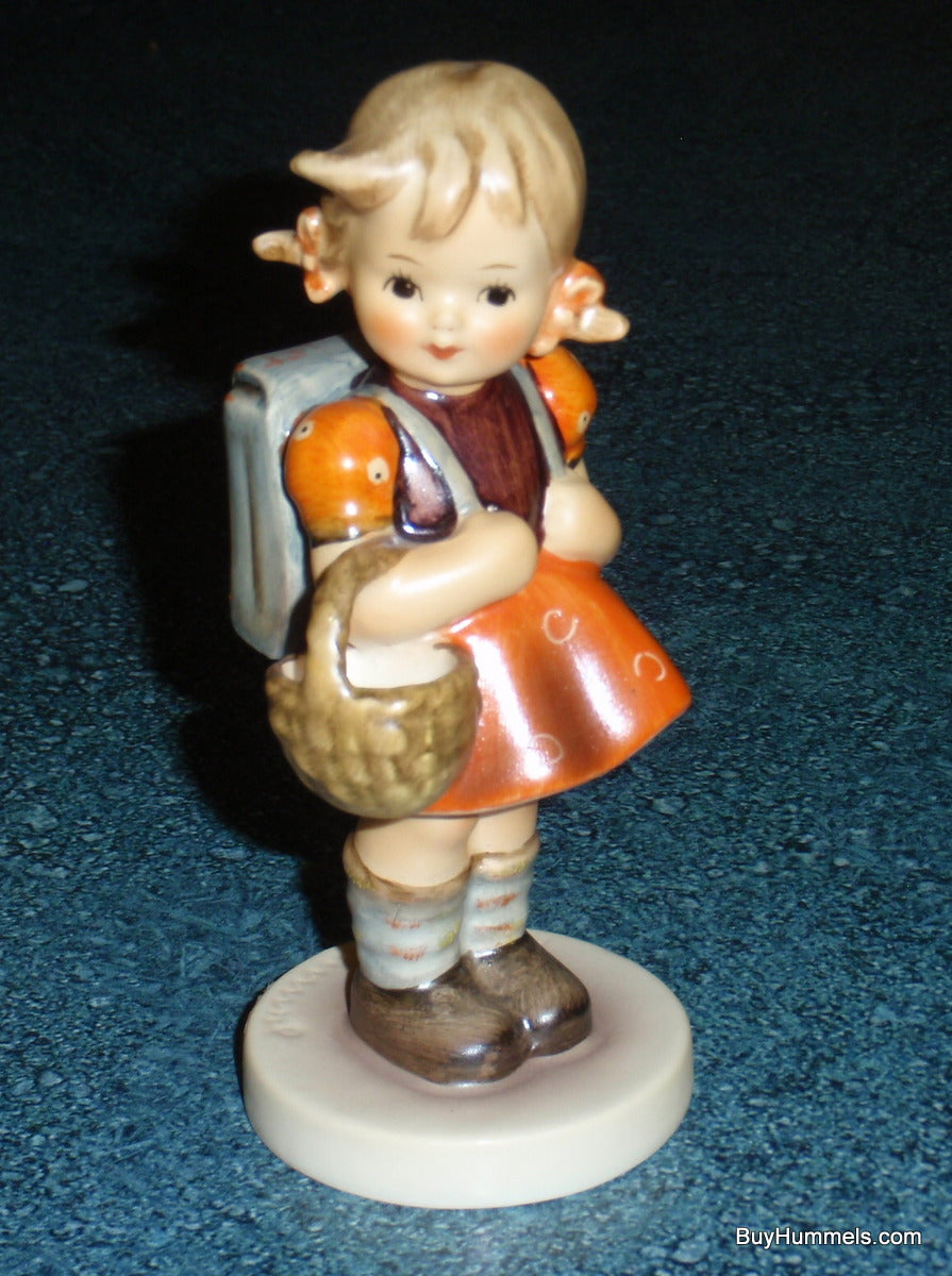 "School Girl" Goebel Hummel Figurine #81/0 - Little Girl With Backpack And Basket!