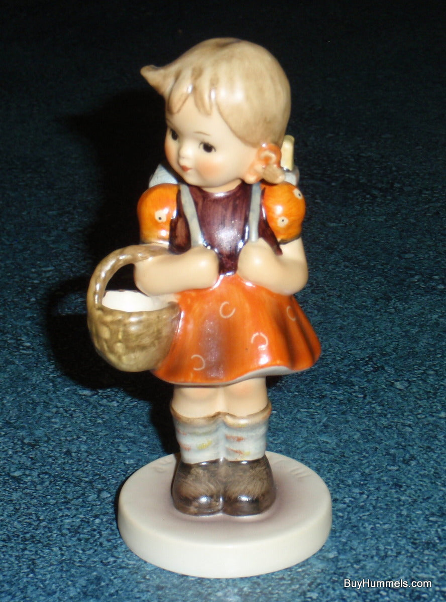 "School Girl" Goebel Hummel Figurine #81/0 - Little Girl With Backpack And Basket!