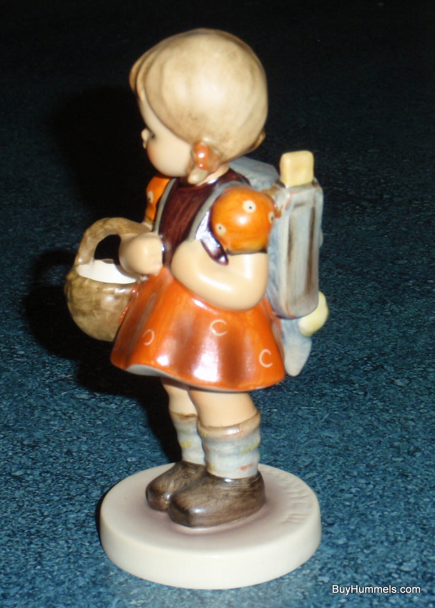 "School Girl" Goebel Hummel Figurine #81/0 - Little Girl With Backpack And Basket!