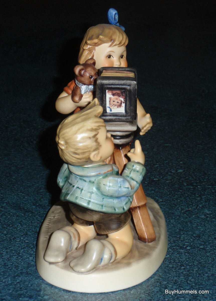 "Camera Ready" GOEBEL HUMMEL FIGURINE #2132 TMK8 - Little Boy Taking Pictures!