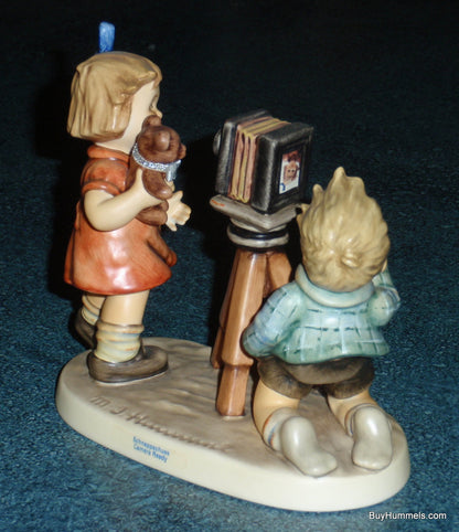 "Camera Ready" GOEBEL HUMMEL FIGURINE #2132 TMK8 - Little Boy Taking Pictures!