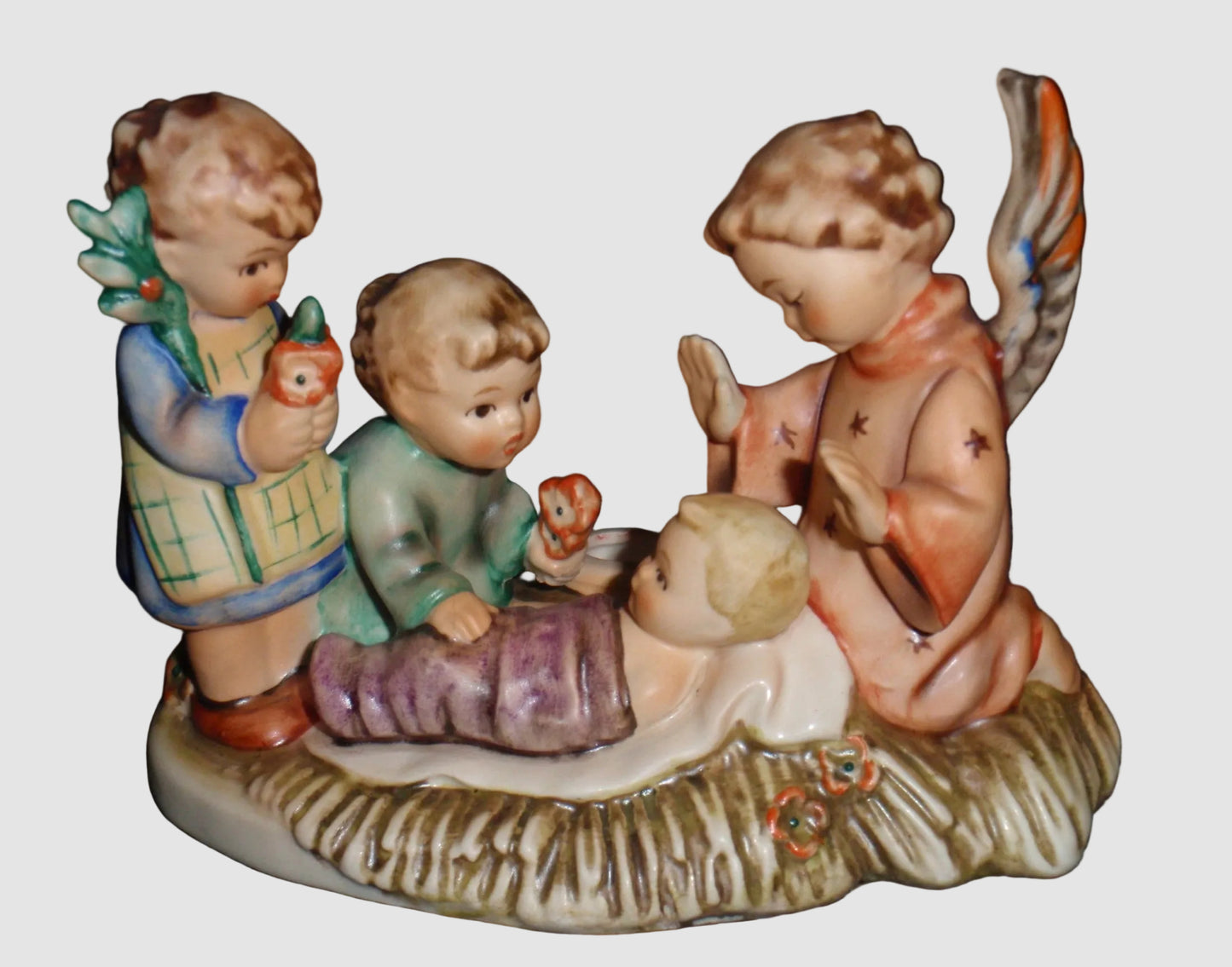 Goebel Hummel Silent Night Figurine 54 Baby Jesus Angel Children Nativity Vintage Germany
