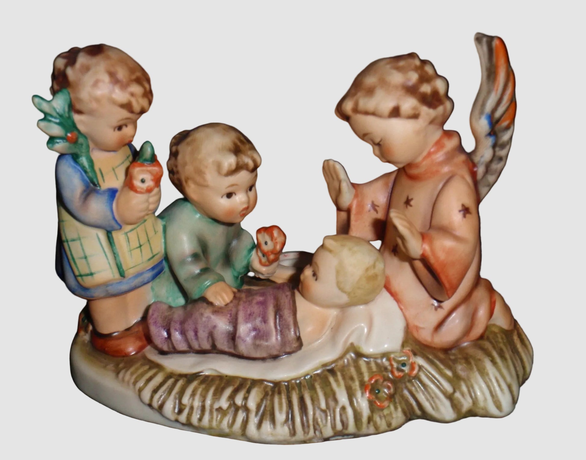 Goebel Hummel Silent Night Figurine 54 Baby Jesus Angel Children Nativity Vintage Germany