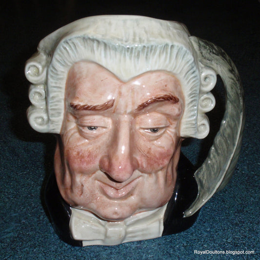 LARGE "Lawyer" Royal Doulton Character Toby Jug D6498 - GREAT MAN CAVE GIFT!