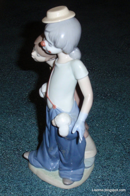 "Pals Forever" Clown With Puppies Lladro Figurine Model #7685