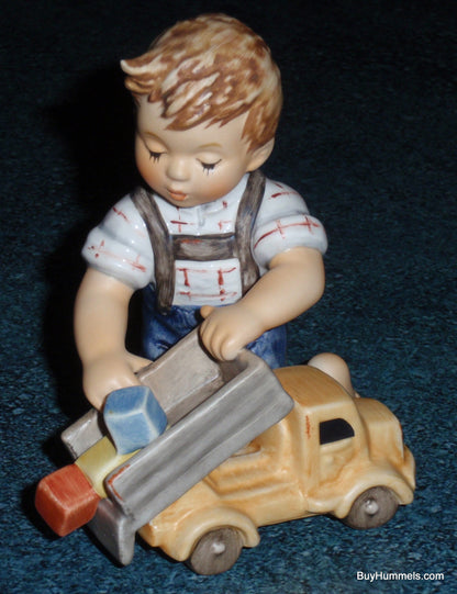 "Loads Of Fun" Goebel Hummel Figurine #2156 - Boy With Dump Truck