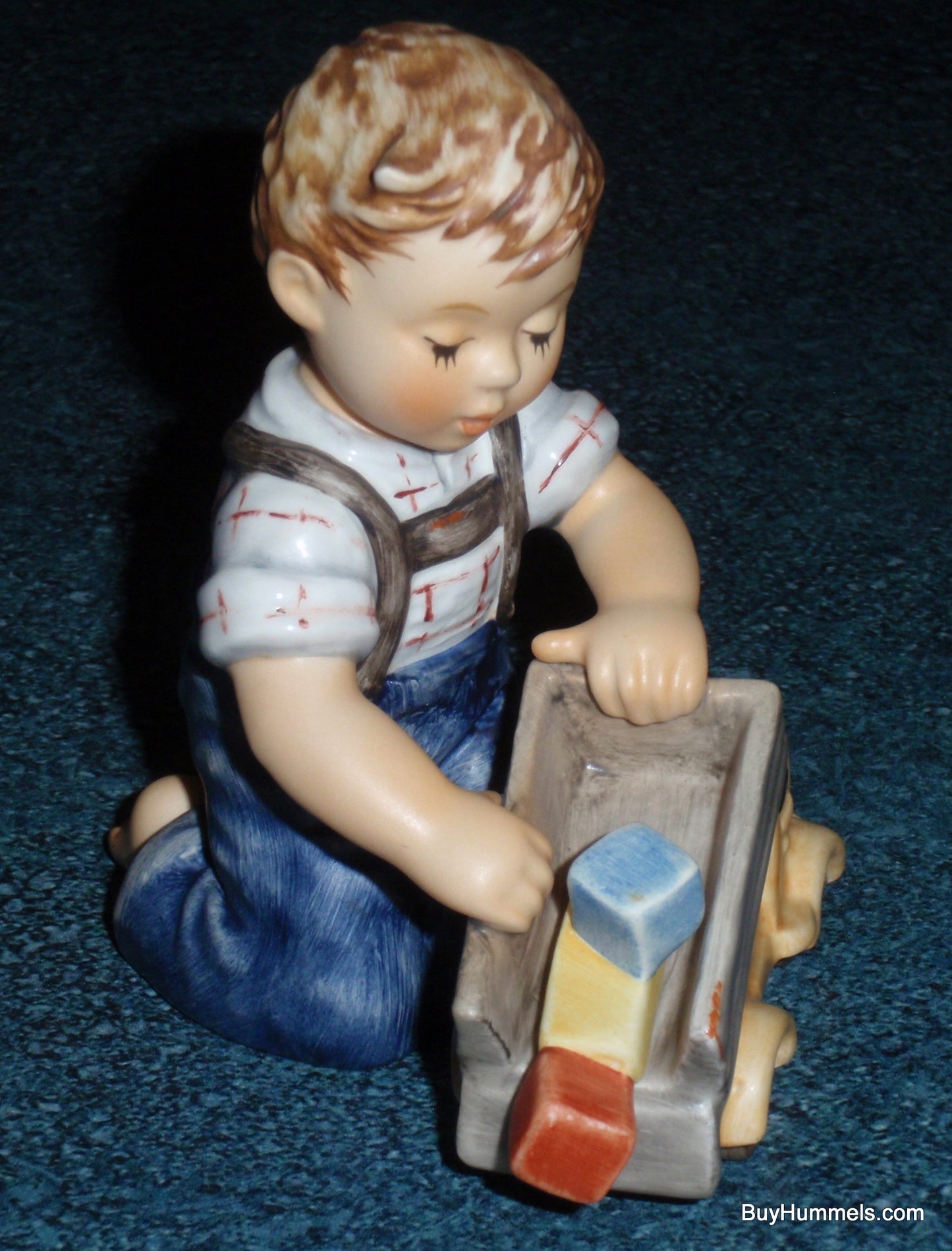 "Loads Of Fun" Goebel Hummel Figurine #2156 - Boy With Dump Truck