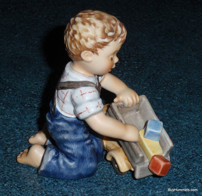 "Loads Of Fun" Goebel Hummel Figurine #2156 - Boy With Dump Truck
