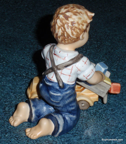"Loads Of Fun" Goebel Hummel Figurine #2156 - Boy With Dump Truck