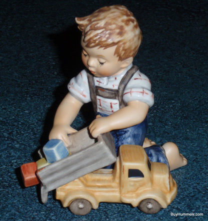"Loads Of Fun" Goebel Hummel Figurine #2156 - Boy With Dump Truck