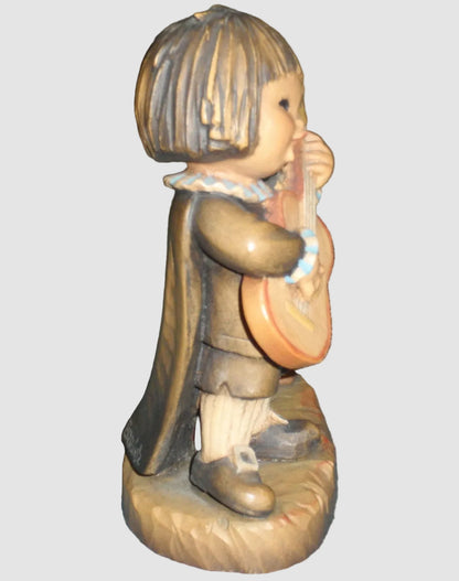 "Romeo" Anri Ferrandiz Wood Carving Figurine #651-508 - Boy with Guitar (6")