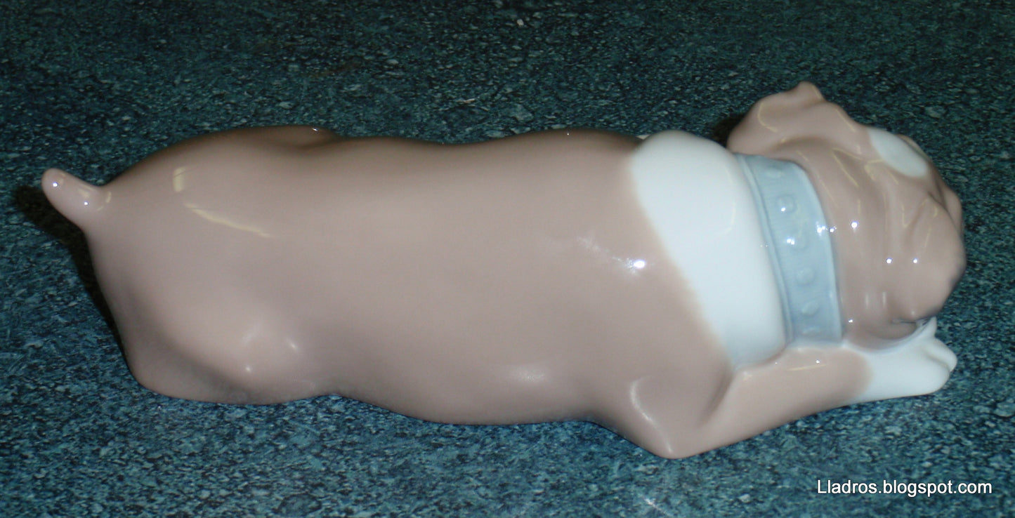 "Unlikely Friends" Lladro #6417 English Bulldog & Kitten Figurine (Retired)