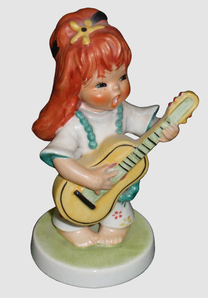 "Swinger" Goebel Charlot Byj Figurine BYJ 62 - Redhead Girl Guitar (5.5")