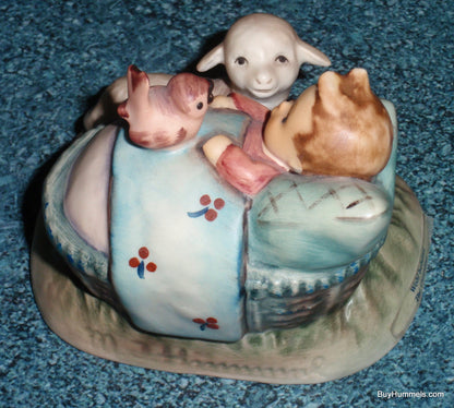 "THE GUARDIAN" Goebel Hummel Figurine #455 - Little Baby Newborn With Bird And Lamb!