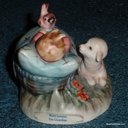 "THE GUARDIAN" Goebel Hummel Figurine #455 - Little Baby Newborn With Bird And Lamb!