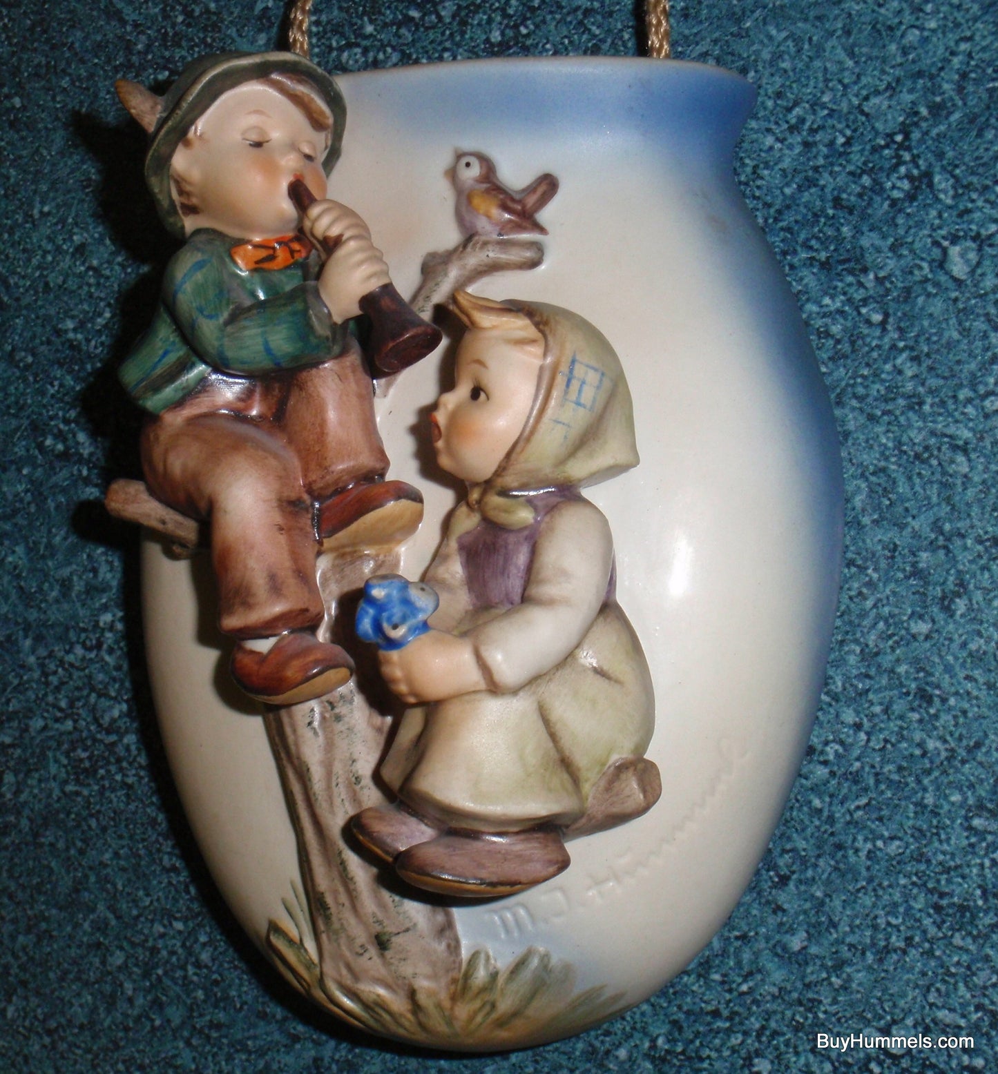 "Boy And Girl In Tree" Goebe Hummel Wall Pocket Vase #360/A