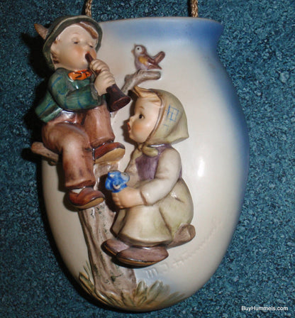 "Boy And Girl In Tree" Goebe Hummel Wall Pocket Vase #360/A