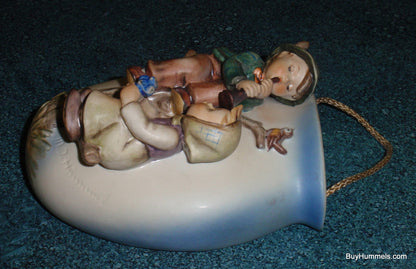 "Boy And Girl In Tree" Goebe Hummel Wall Pocket Vase #360/A
