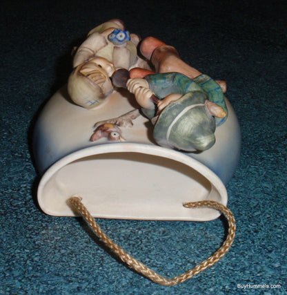 "Boy And Girl In Tree" Goebe Hummel Wall Pocket Vase #360/A