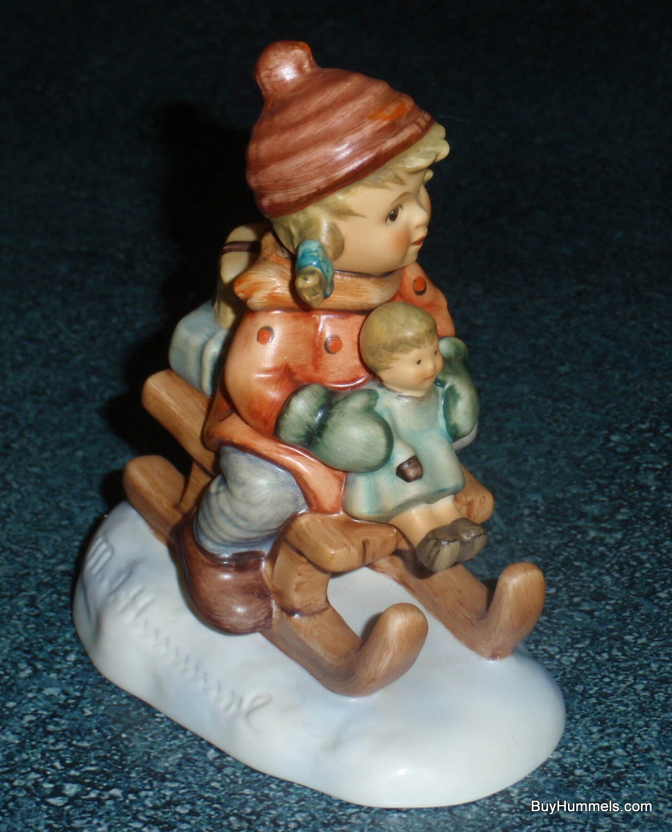 "Christmas Delivery" Holiday Goebel Hummel Figurine #2014 2/0 - Little Girl Sledding With Christmas Presents!