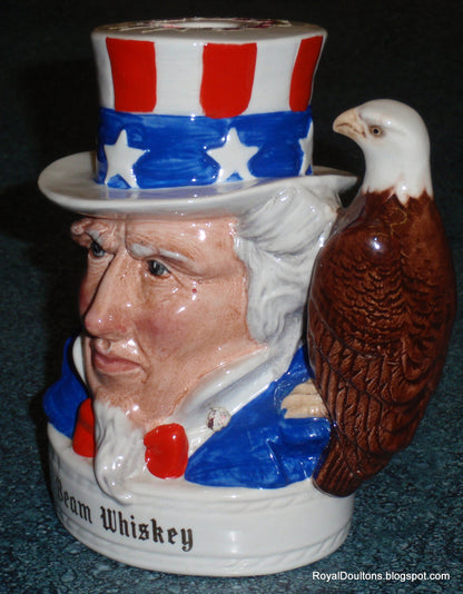"Uncle Sam" Royal Doulton Character Jug - Jim Beam Edition (Stars & Stripes)