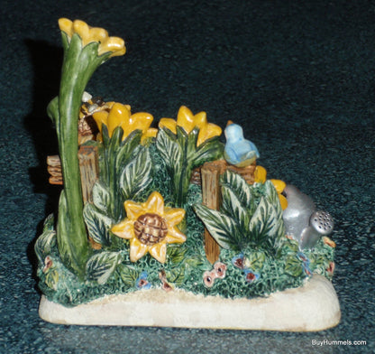 Goebel Seasons Summer Days Scape Hummel Display #1112-D For Summertime Decor Hummelscape